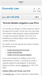 Mobile Screenshot of connollylaw.ca